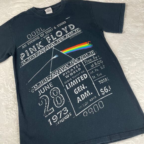 🔥Vintage Pink Floyd “An Evening Of Sight & Sound” 2011 Black Graphic Shirt S - Picture 2 of 11